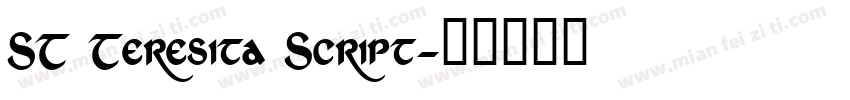 ST Teresita Script字体转换